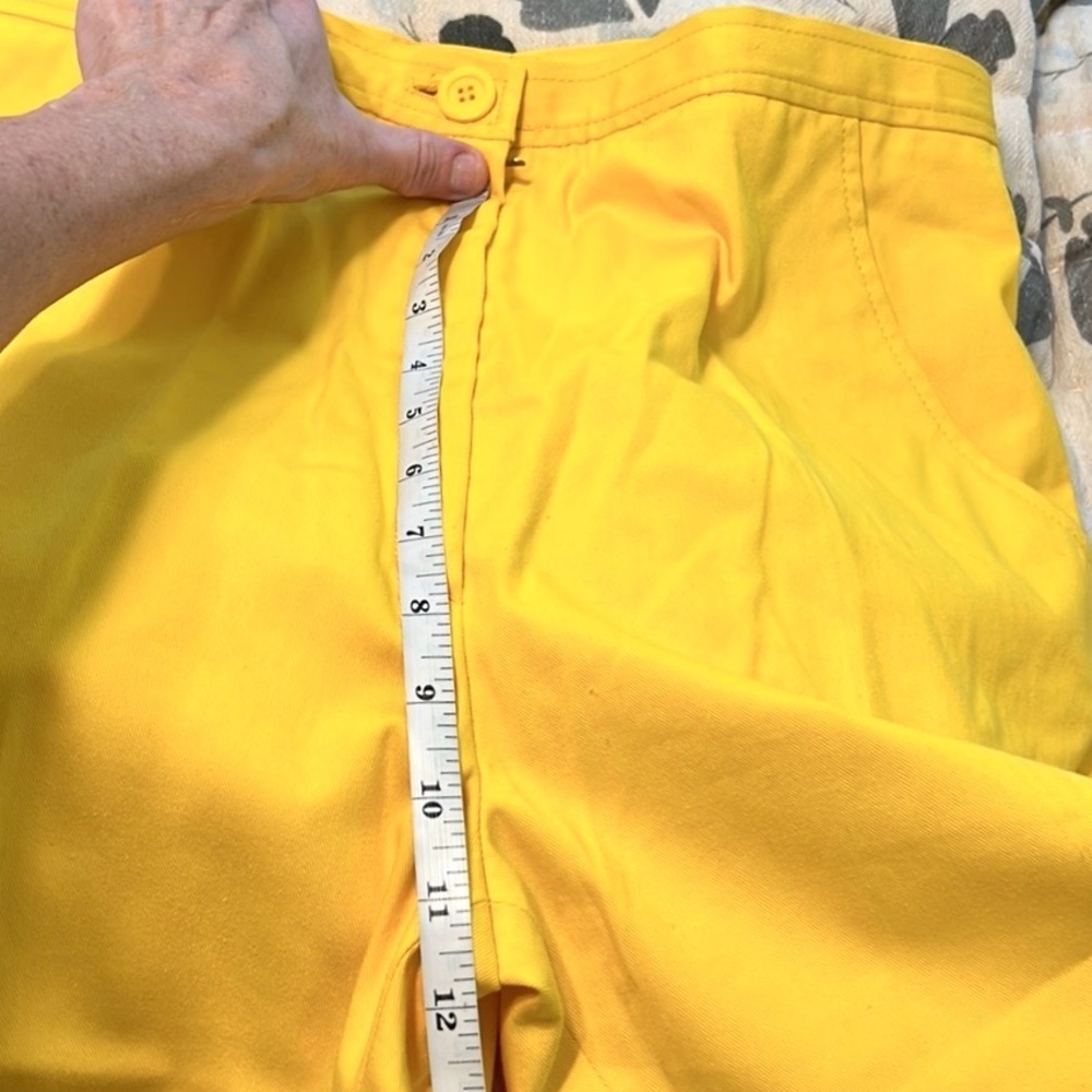 Vtg,NWT,INDUYCO Spain,Vibrant Pant,Sunshine Yellow,High-Waist,Long Lngth,Size 12 - Picture 9 of 11